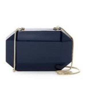 $495_E alice+olivia-Navy_Viva Clutch -Shoulder-SAPPHIRE